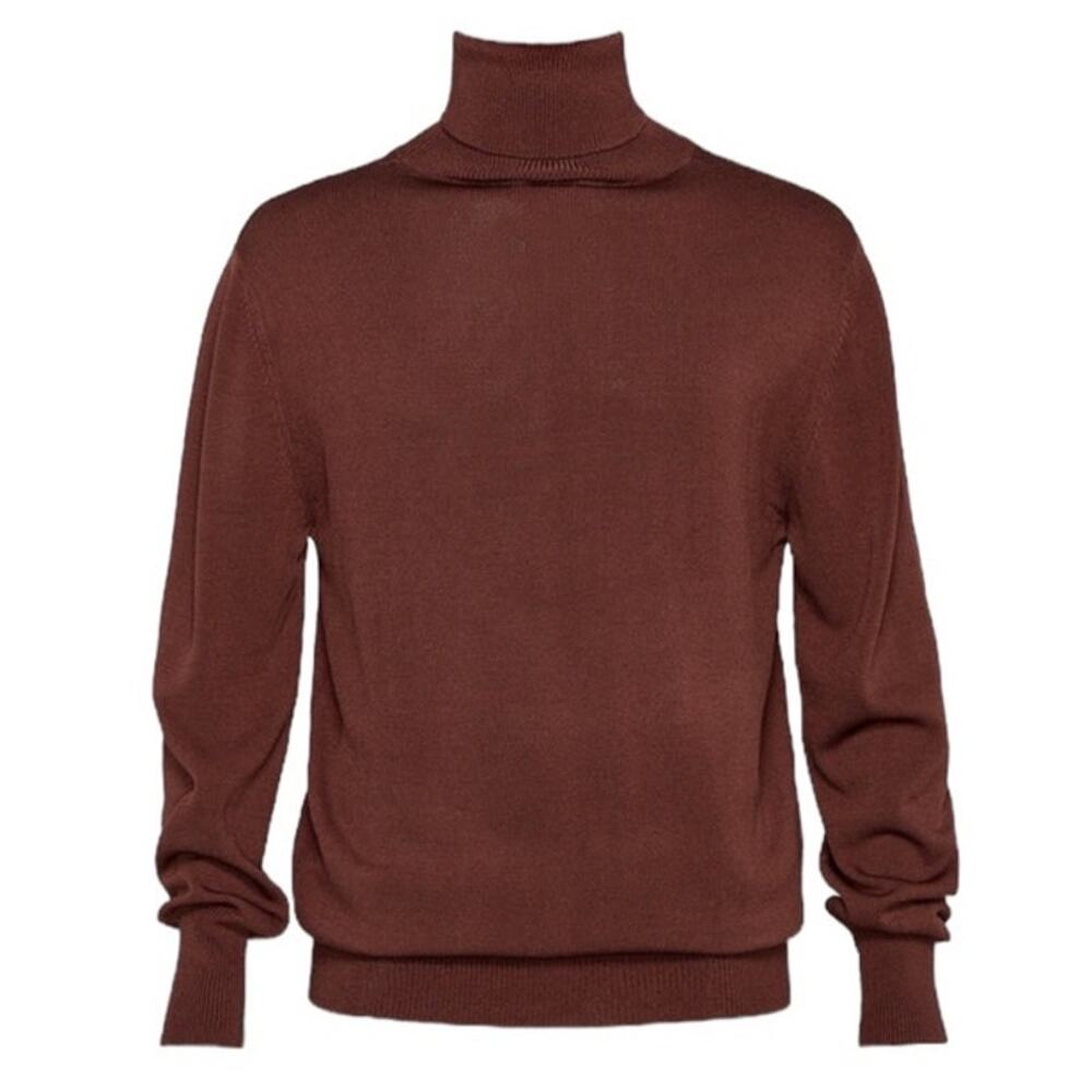 Ser.O.Ya Men's Weston Turtleneck in Dark Brown Size Medium NWT - Picture 4 of 7